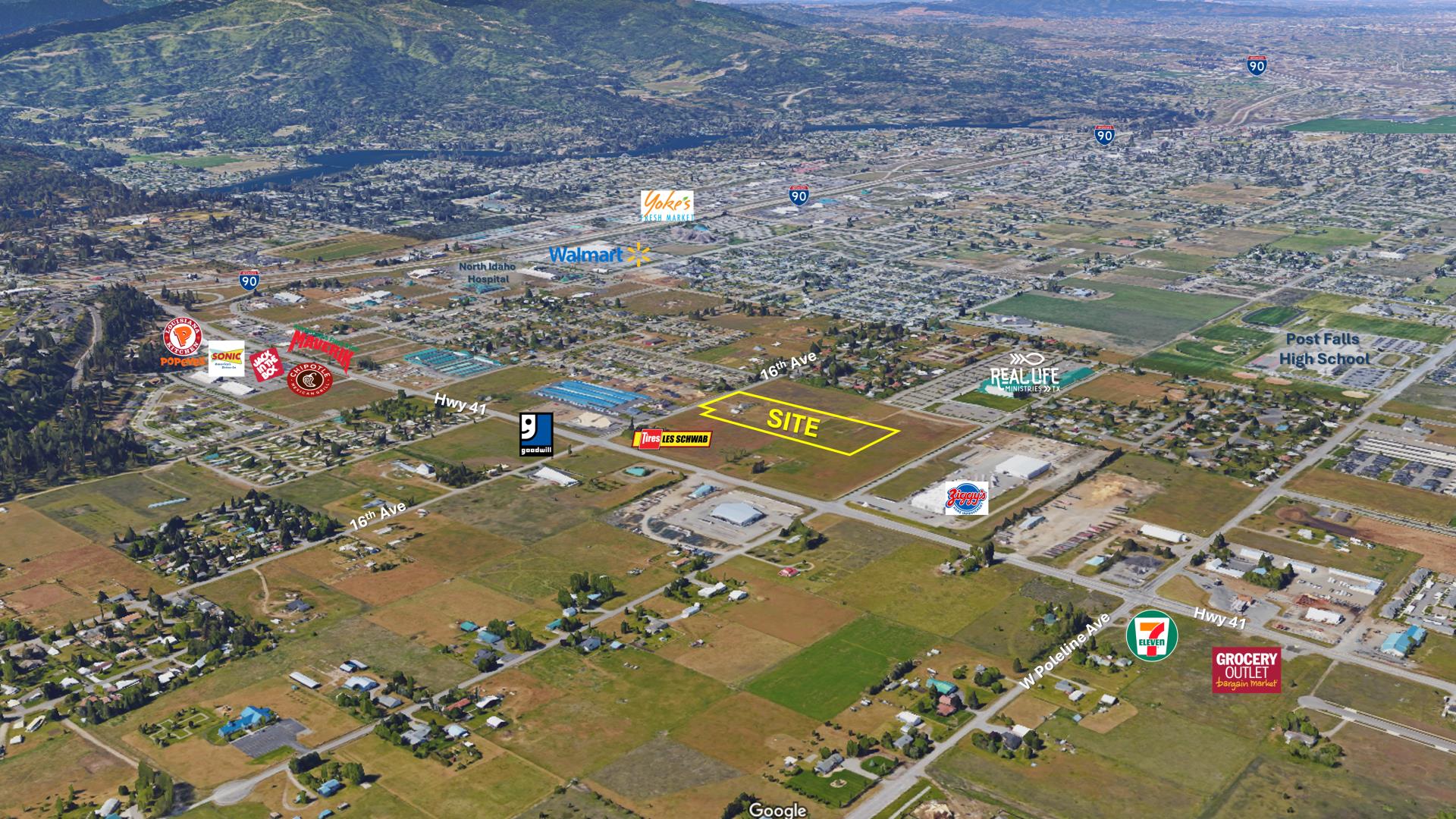 Google aerial w logos