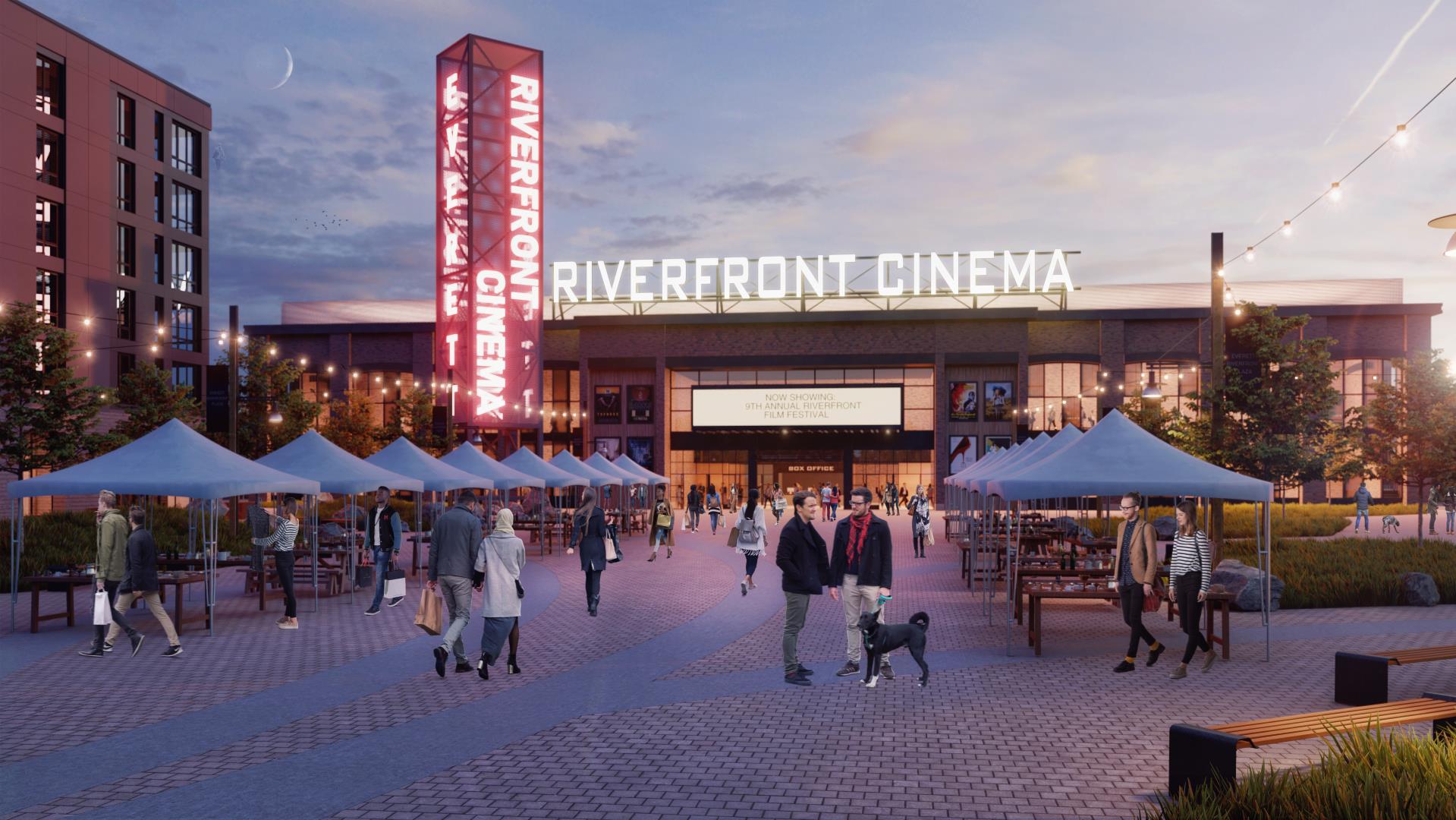 Everett Riverfront Theater Render