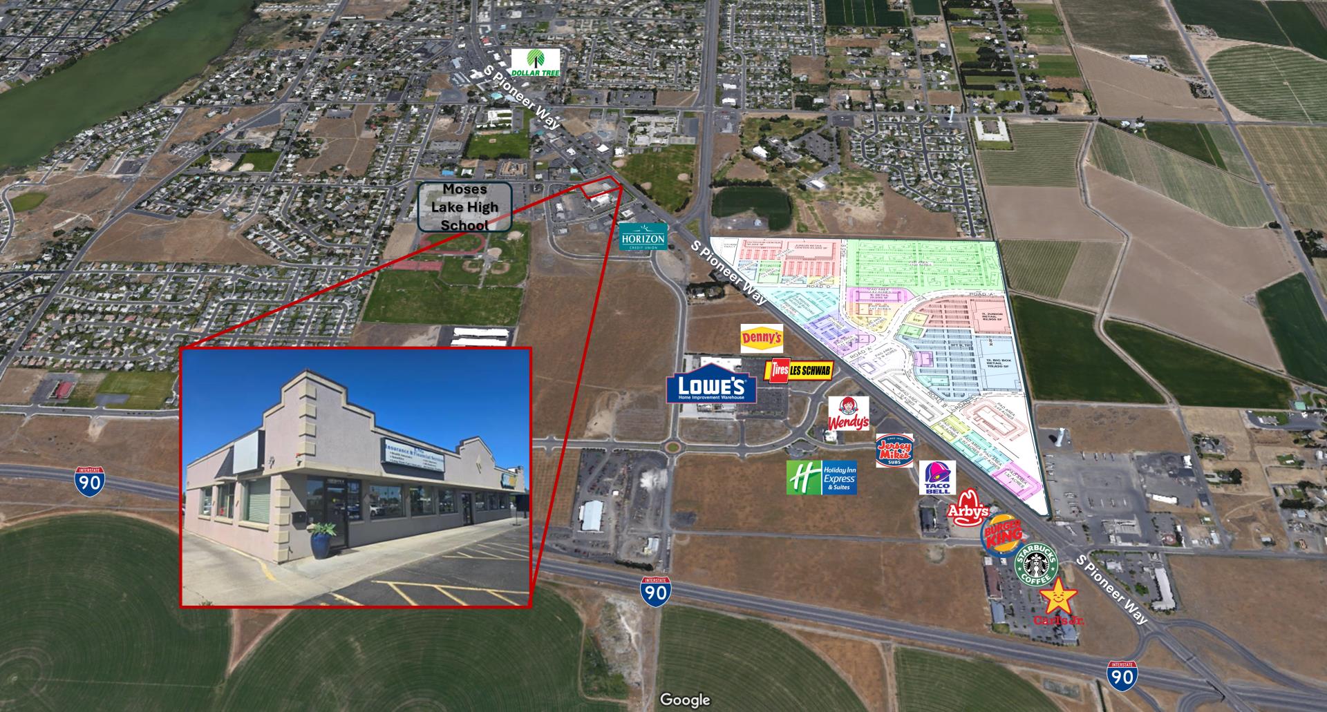 Google Aerial with bubble