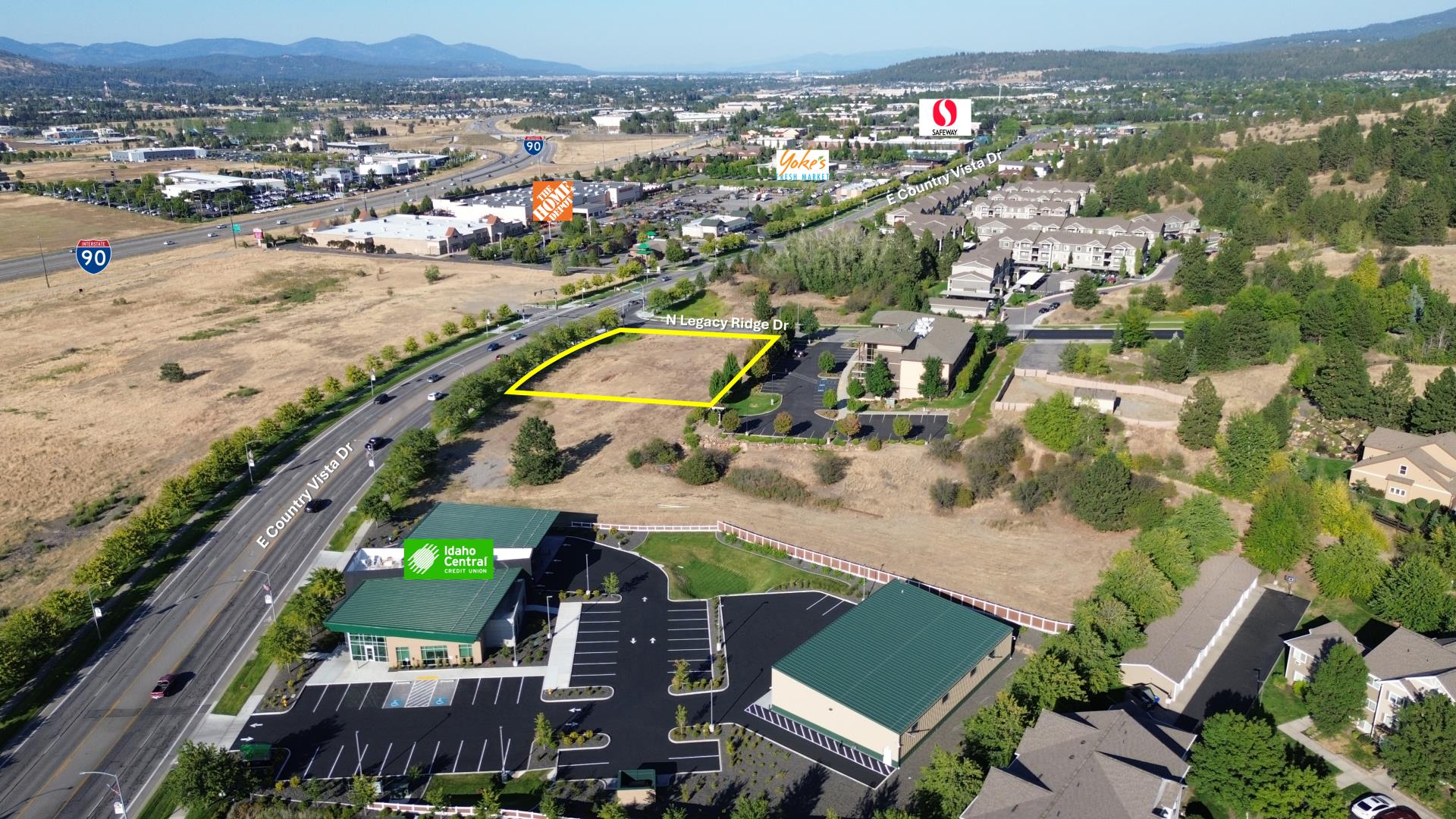 E Country Vista Dr & E Legacy Ridge Dr - looking t